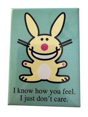 Vintage It’s Happy Bunny rare magnet collectible nostalgia Y2K gift I Know